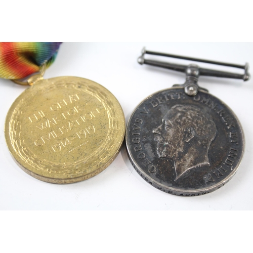 2252 - A WWI medal pair  presented to SS109894 J.P. Adkin Sto.I R.N.