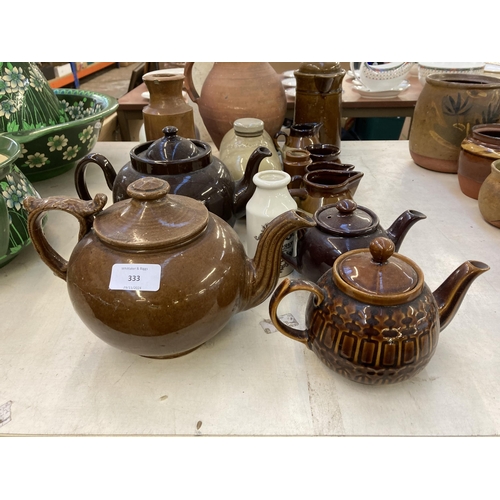 333 - A collection of 19th century and later ceramics to include Maw's improved inhaler, Lovatts Langley s... 