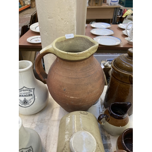 333 - A collection of 19th century and later ceramics to include Maw's improved inhaler, Lovatts Langley s... 