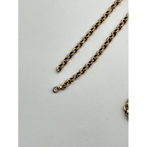 2100G - A yellow metal chain necklace for scrap - approx. gross weight 5g