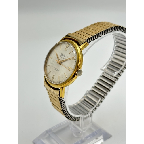 2127 - A mid 20th century Création 30 jewels Incabloc automatic gold plated wristwatch