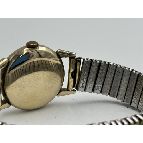 2130 - A mid 20th century Hamilton 10k gold filled manual wind men's wristwatch