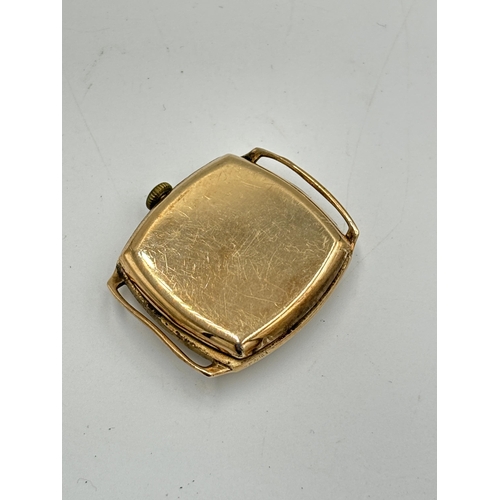 2131 - A 1930s Bravingstons Renown 9ct gold cased manual wind men's wristwatch - approx. gross weight 18.9g... 