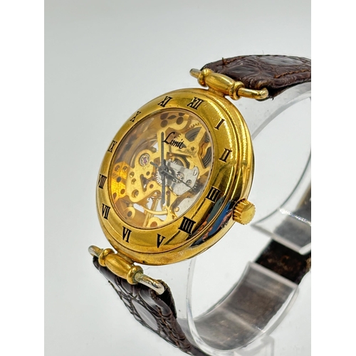 2132 - A Limit skeleton automatic men's wristwatch