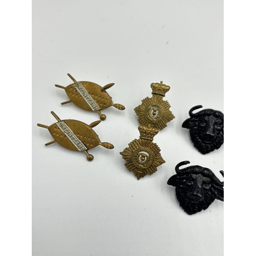 2269 - Ten military collar badges