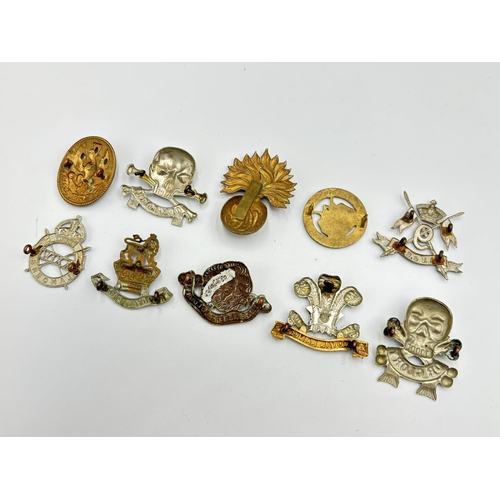 2291 - Ten military cap badges