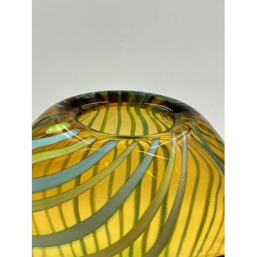 300 - A mid 20th century Murano glass 'Picasso' head vase - approx. 28cm high