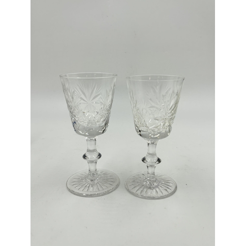 309 - Eight Edinburgh Crystal port glasses - largest approx. 12cm high