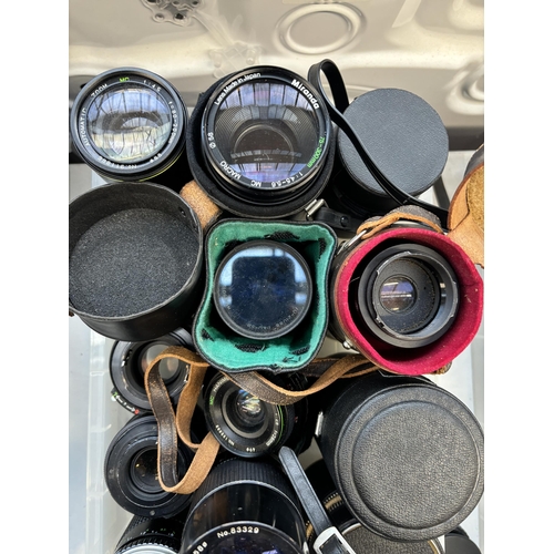 740 - A collection of camera lenses