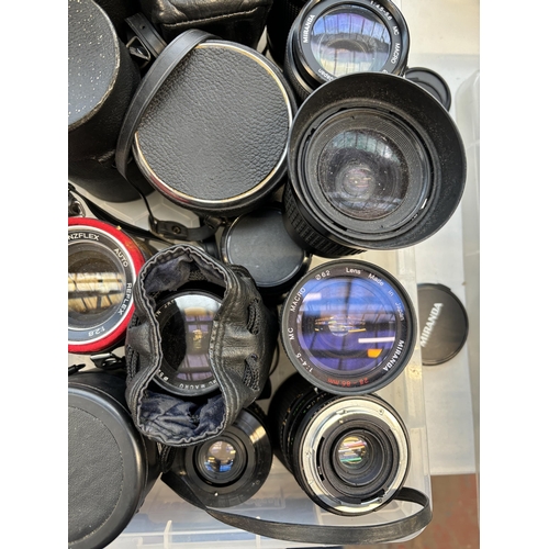 741 - A collection of camera lenses