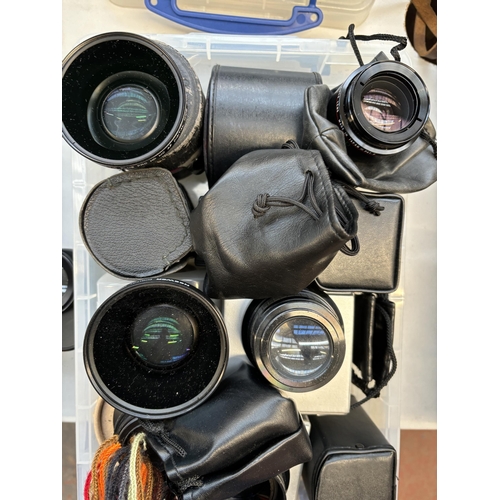 743 - A collection of camera lenses