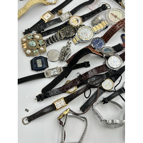 2125 - A collection of wristwatches to include Casio F-91W digital, Tempo quartz, Figaro quartz etc.