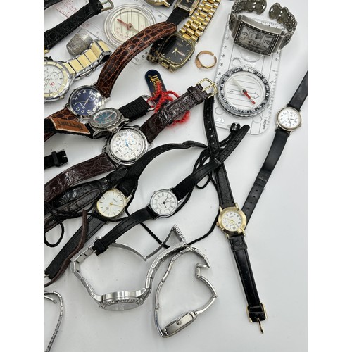 2125 - A collection of wristwatches to include Casio F-91W digital, Tempo quartz, Figaro quartz etc.