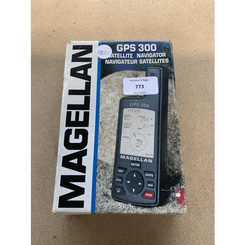 773 - Two boxed handheld GPS navigators, one Garmin 60Cx and one Magellan GPS 300