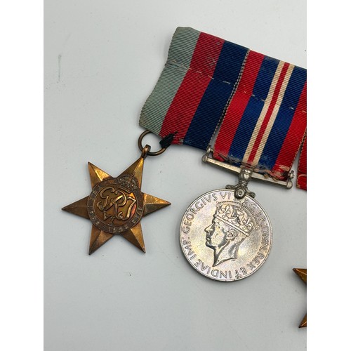 2286 - A WWII mounted medal group to include Territorial medal presented to 859351 Gnr. J. Eddy R.A. etc.