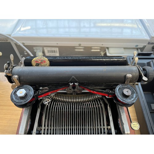 827 - A cased American Corona 3 folding typewriter