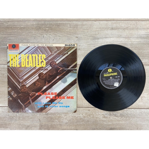 784 - Three LP vinyl records by the Beatles, 'Please Please Me' Fourth Pressing, 'With The Beatles' First ... 