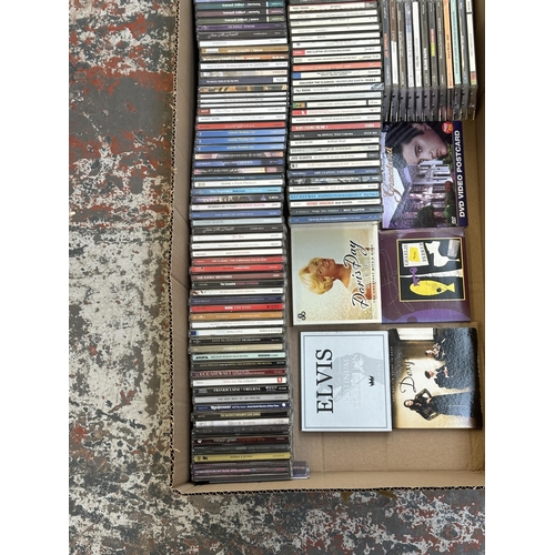 797 - One box containing approx. one hundred and twenty five CDs to include Led Zeppelin, Cream, The Rolli... 