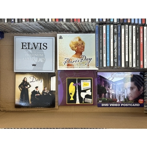 797 - One box containing approx. one hundred and twenty five CDs to include Led Zeppelin, Cream, The Rolli... 