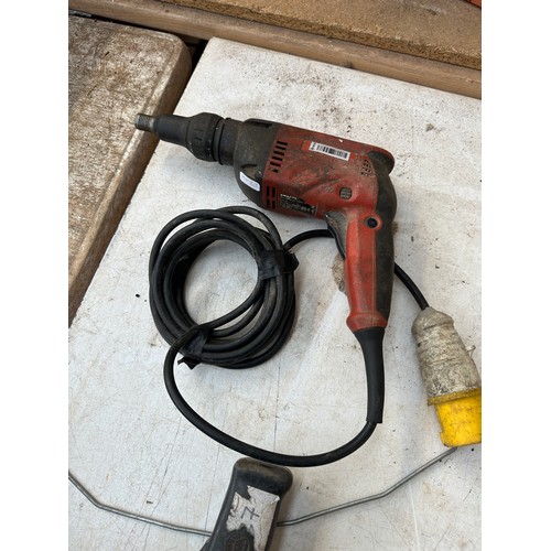 1055A - Two power tools, one Hilti HST487220 screw gun and one Fein impact wrench