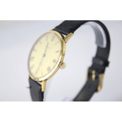 2145 - A Chateau gold tone hand wind wristwatch