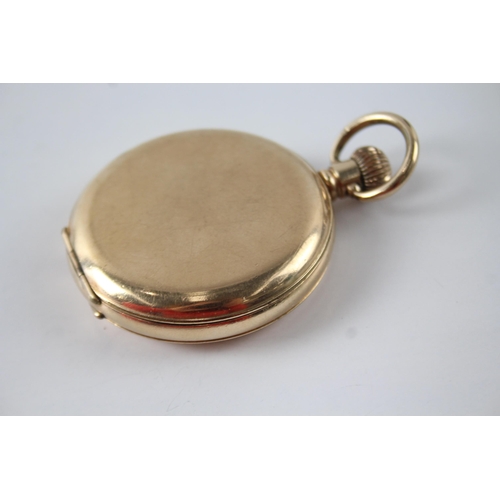 2149 - An early 20th century Waltham rolled gold crown wind full hunter pocket watch