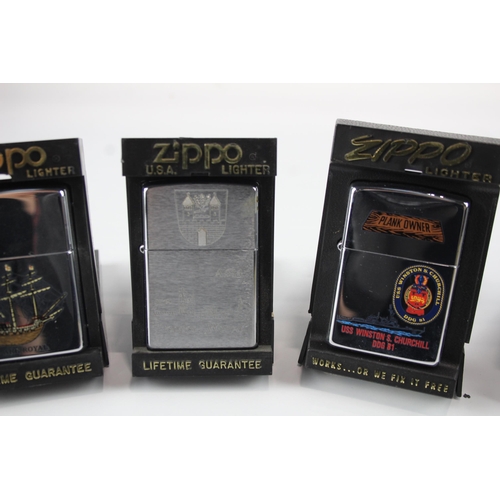 2260 - Four cased Zippo cigarette lighters