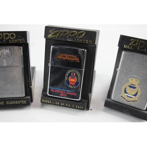 2260 - Four cased Zippo cigarette lighters