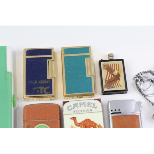 2263 - Nine vintage novelty lighters