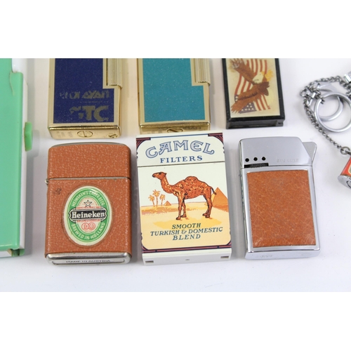 2263 - Nine vintage novelty lighters