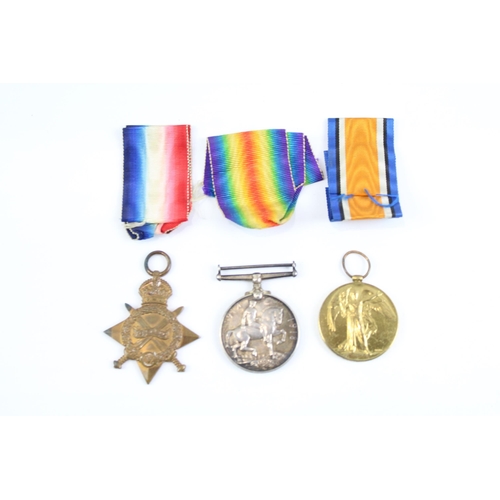 2277 - A WWI 1914-15 Star medal trio presented to M2-022338 Pte. F.J. Rooley A.S.C