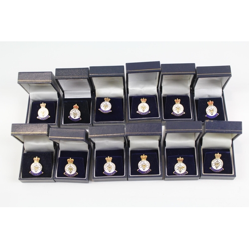 2280 - Twelve boxed HM Armed Forces veteran badges