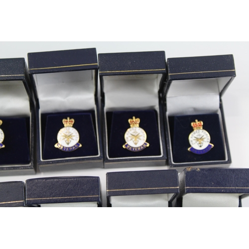 2280 - Twelve boxed HM Armed Forces veteran badges