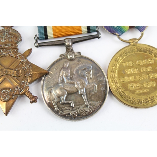 2281 - A mounted WWI 1914-15 Star medal trio, low number presented to T1-231 Dvr. A. Clarke ASC.