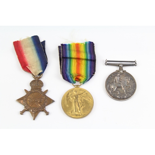 2287 - A WWI 1914-15 Star medal trio presented to S-4241 Pte. T. Keddle Rifle Brigade