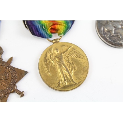 2287 - A WWI 1914-15 Star medal trio presented to S-4241 Pte. T. Keddle Rifle Brigade