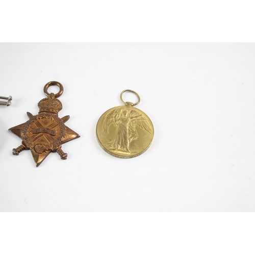 2288 - A WWI 1914-15 Star medal trio together with WWI ID Tag presented to G-1578 Pte. W.F.L. Bellingham R.... 