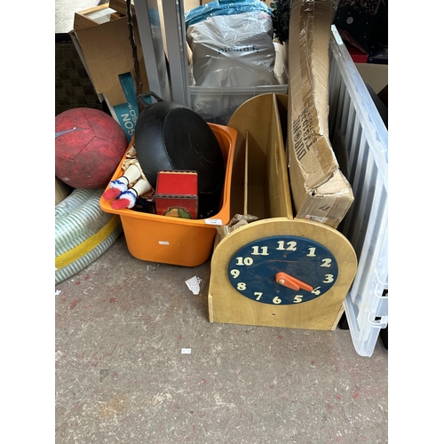 1138 - A collection of house clearance items to include DVD's, Mayfair ceramics, framed pictures etc.