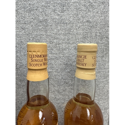 587 - Two boxed 35cl bottles of Glenmorangie 10 year old single Highland malt Scotch whisky - both bottled... 