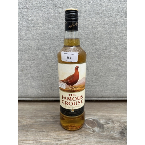 589 - A 70cl bottle of Famous Grouse blended Scotch whisky - bottled at 40% vol.