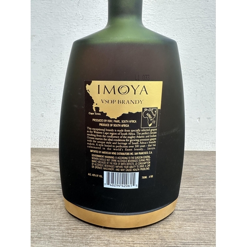 A 75cl bottle of Imoya VSOP Fine Cape Alambic South African brandy ...