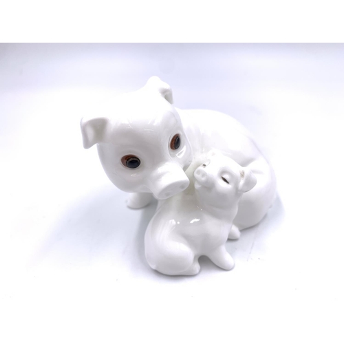 367 - Six Royal Osborne bone china animal figurines