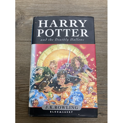 514 - Four Harry Potter books, The Order of the Phoenix First Edition, The Deathly Hallows First Edition, ... 