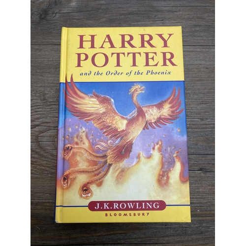 514 - Four Harry Potter books, The Order of the Phoenix First Edition, The Deathly Hallows First Edition, ... 