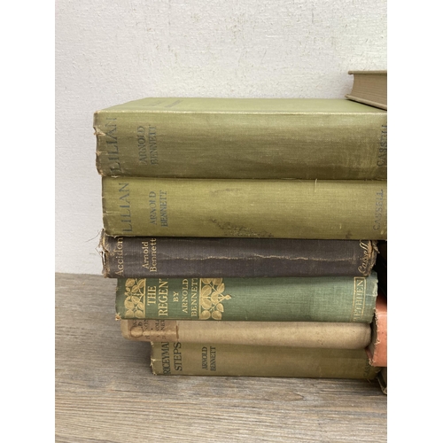 517 - A collection of early/mid 20th century Arnold Bennett hardback books to include limited edition 594/... 