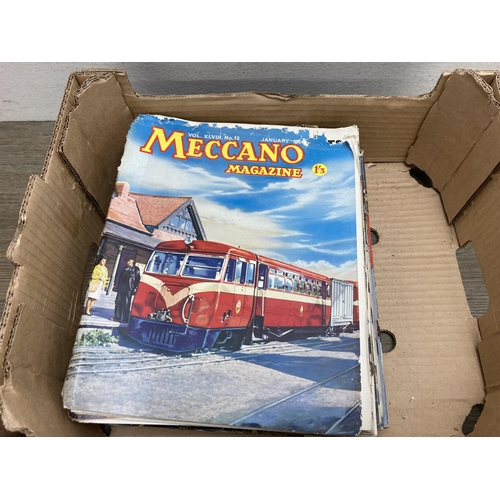 518 - A collection of vintage Meccano magazines