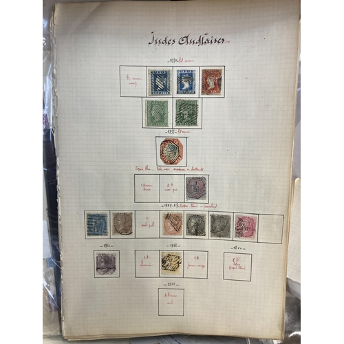 519 - A box containing a large collection of worldwide stamps and first day covers