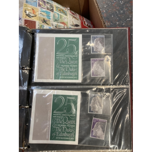 520 - A box containing a large collection of worldwide stamps and first day covers