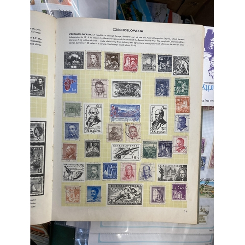 521 - A box containing a large collection of worldwide stamps and first day covers