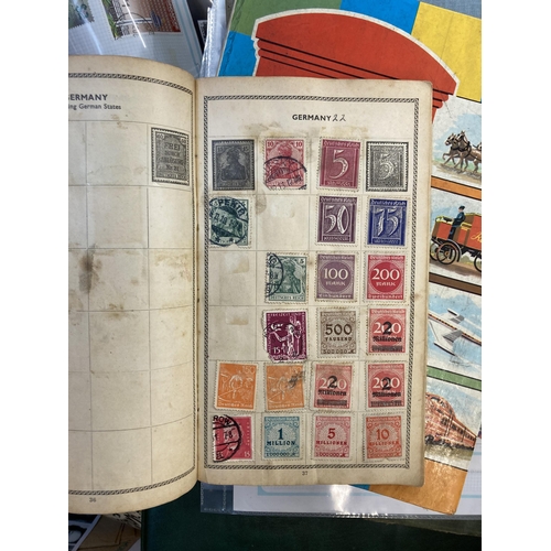 521 - A box containing a large collection of worldwide stamps and first day covers